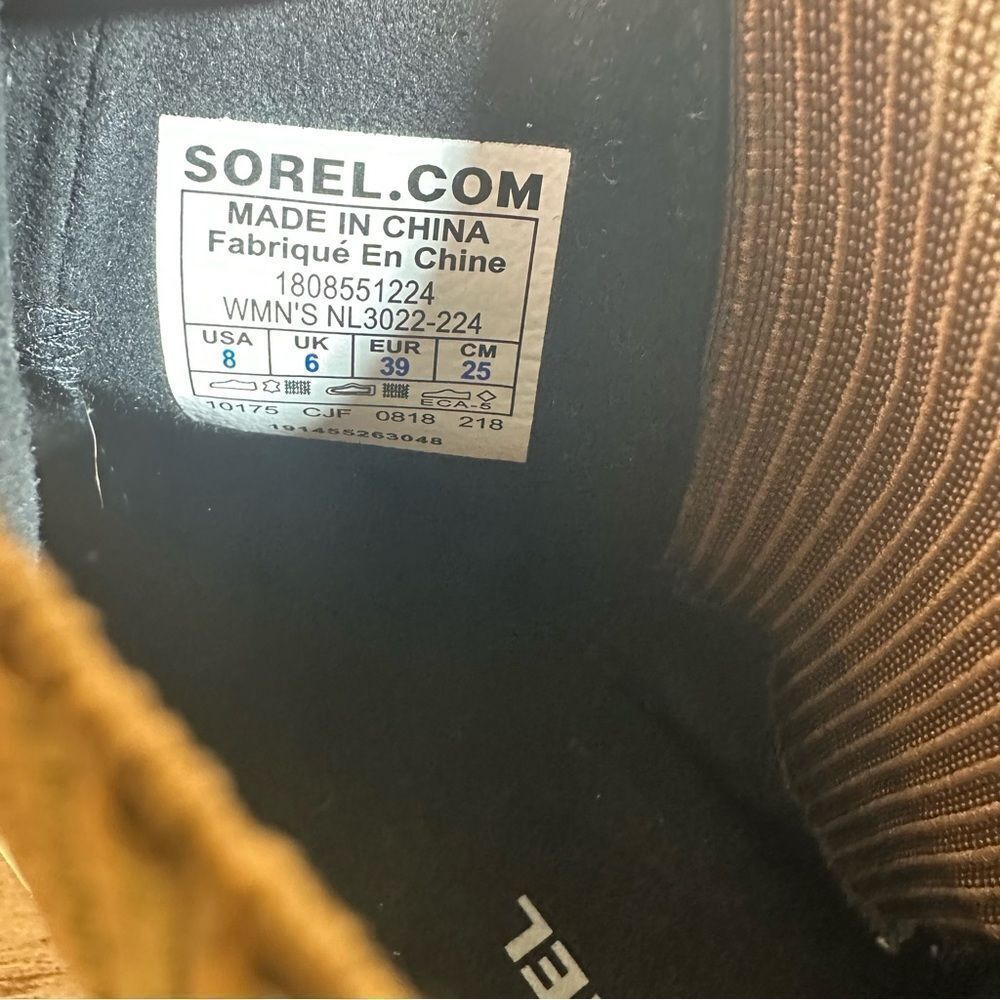 Sorel Tan Ankle Booties Women’s Size 8 - Picture 7 of 8